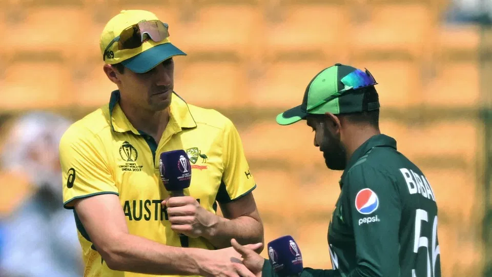 Pat Cummins and Babar Azam [Source: AFP]